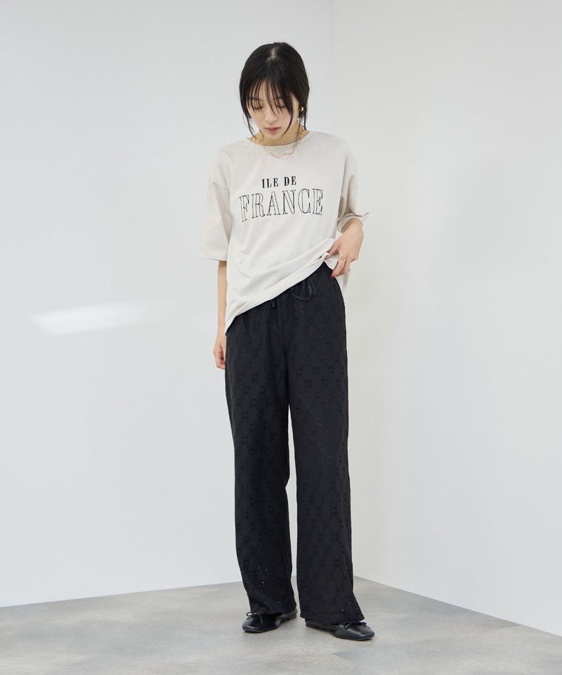 Idnes ロゴ刺繍Tシャツ レディース メール便 対応商品商品画像-12