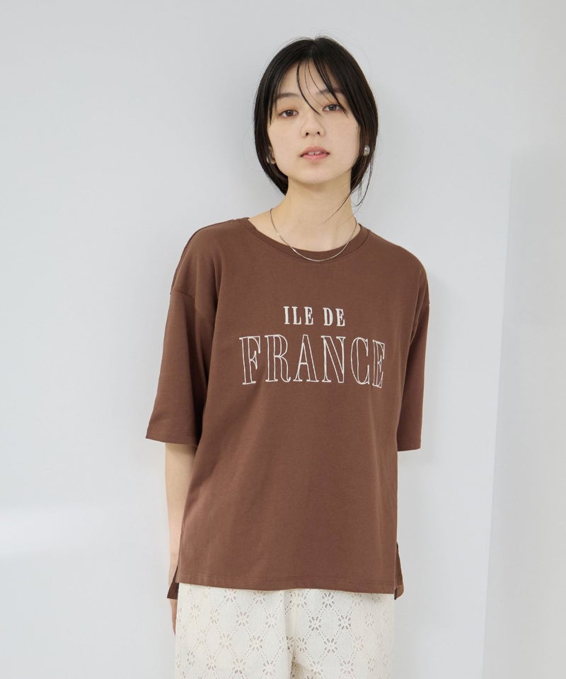 Idnes ロゴ刺繍Tシャツ レディース メール便 対応商品商品画像-13