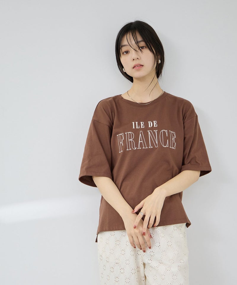 Idnes  ロゴ刺繍Tシャツ レディース メール便 対応商品商品画像-14