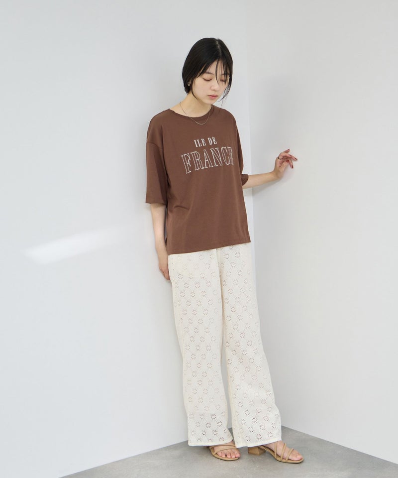 Idnes  ロゴ刺繍Tシャツ レディース メール便 対応商品商品画像-15