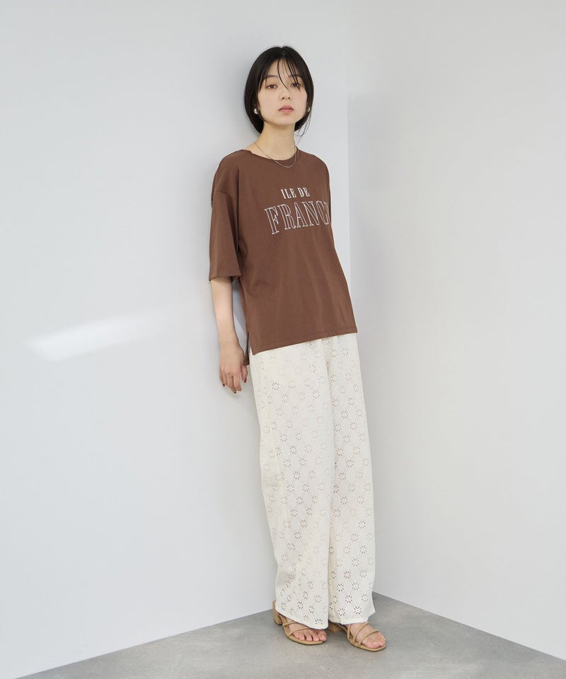 Idnes ロゴ刺繍Tシャツ レディース メール便 対応商品商品画像-16