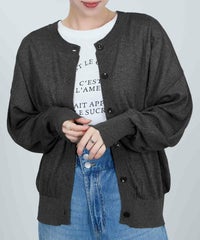 Idnes シアー前後2WAYカーディガン レディース