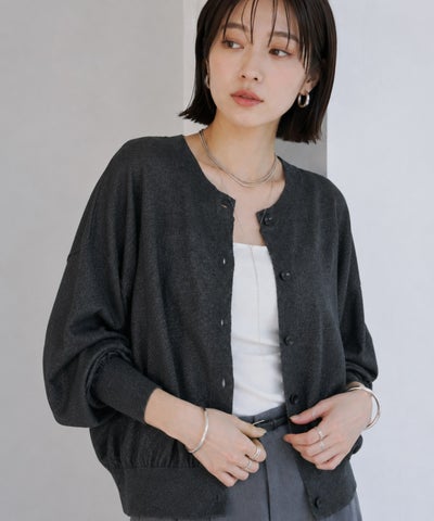 Idnes シアー前後2WAYカーディガン レディース
