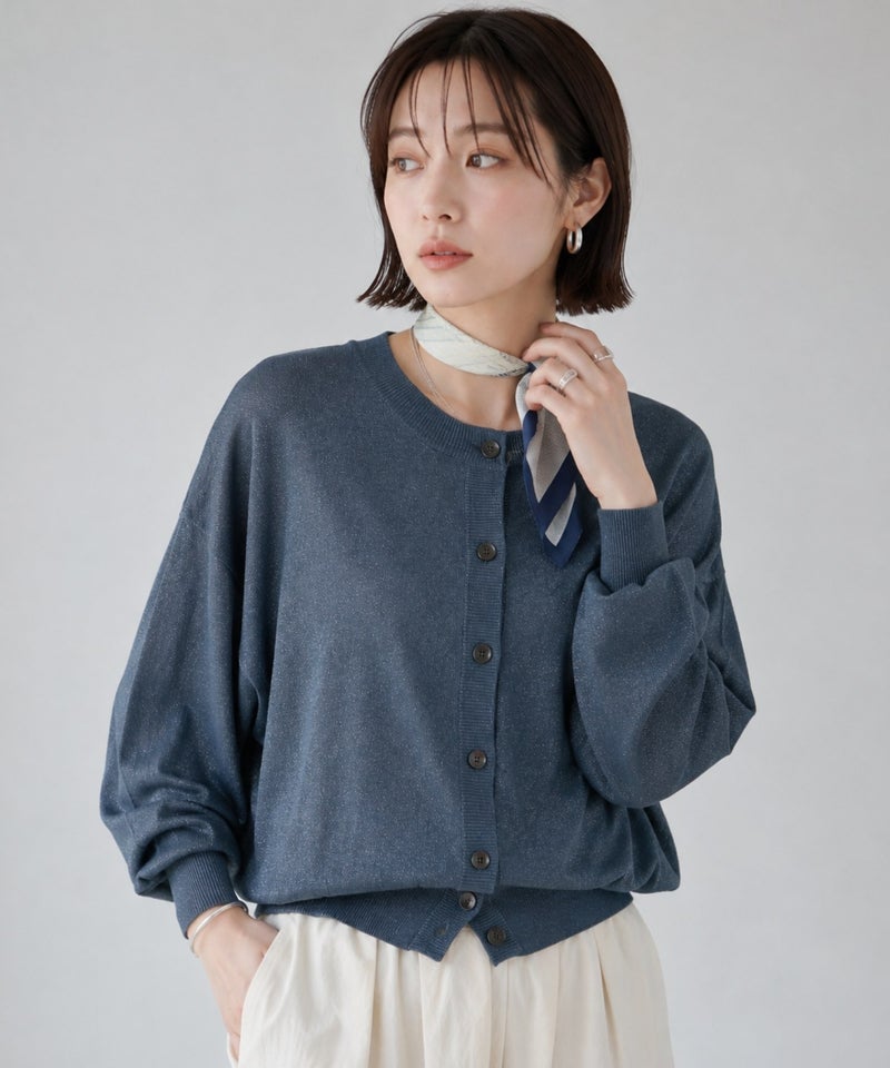 Idnes  シアー前後2WAYカーディガン レディース商品画像-3