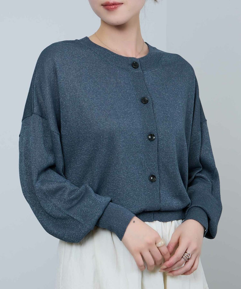 [期間限定knit]Idnes  シアー前後2WAYカーディガン レディース商品画像-12