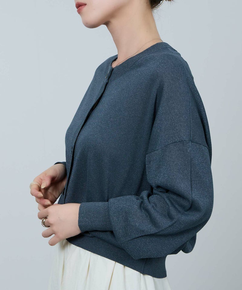 [期間限定knit]Idnes  シアー前後2WAYカーディガン レディース商品画像-13