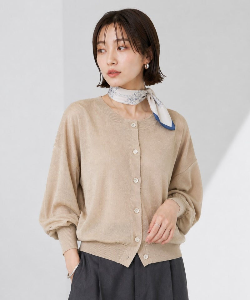 Idnes  シアー前後2WAYカーディガン レディース商品画像-13