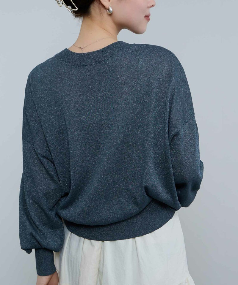 [期間限定knit]Idnes  シアー前後2WAYカーディガン レディース商品画像-14