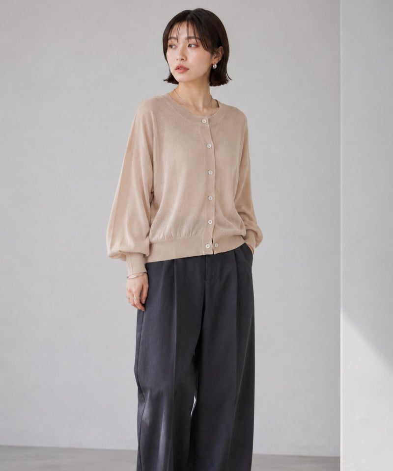 Idnes  シアー前後2WAYカーディガン レディース商品画像-15