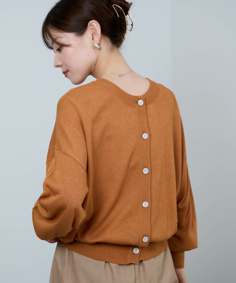 [期間限定knit]Idnes  シアー前後2WAYカーディガン レディース商品画像-18