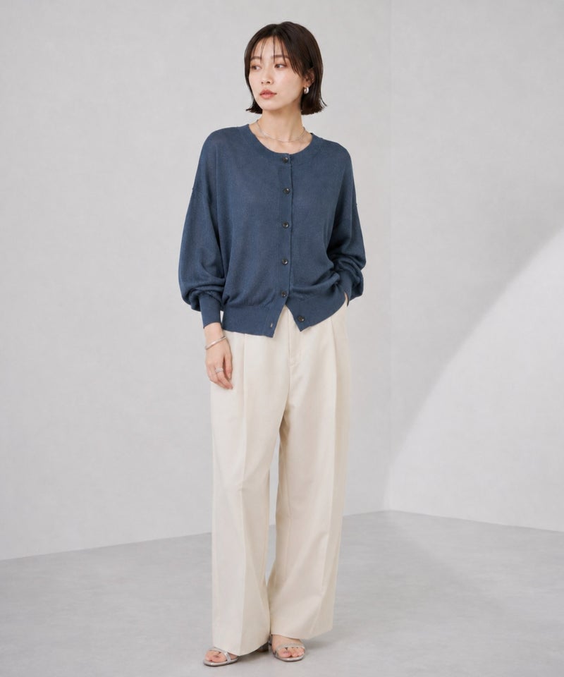Idnes  シアー前後2WAYカーディガン レディース商品画像-20