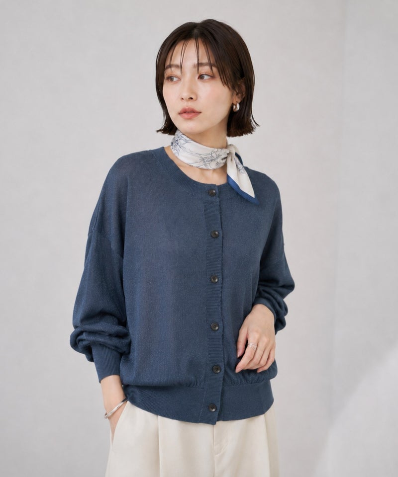Idnes  シアー前後2WAYカーディガン レディース商品画像-21
