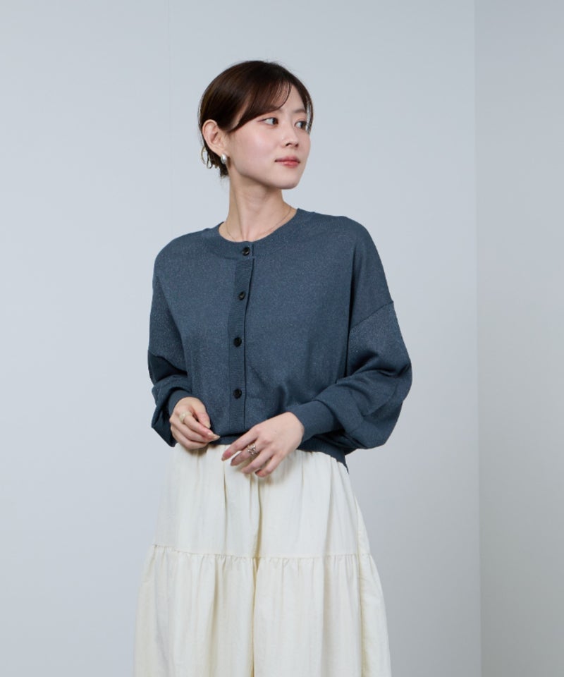 Idnes  シアー前後2WAYカーディガン レディース商品画像-22