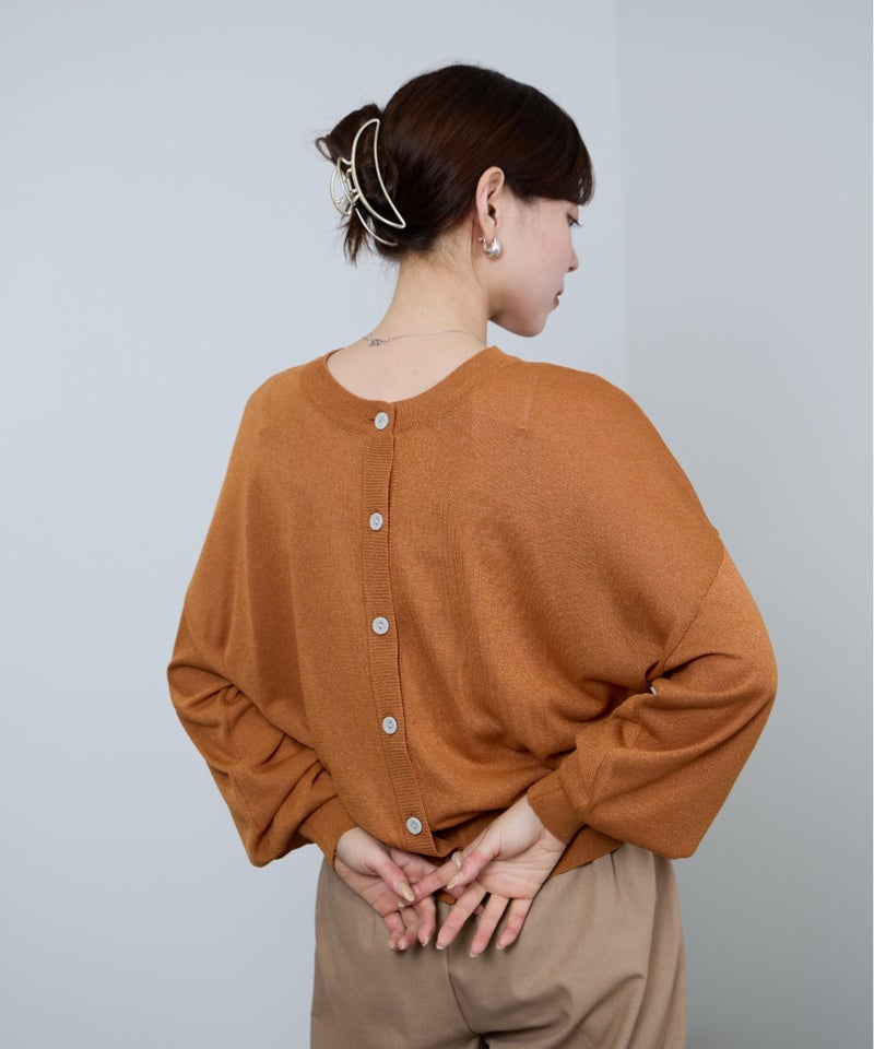 Idnes シアー前後2WAYカーディガン レディース商品画像-29