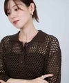 Idnes  メッシュニットポロシャツ レディース商品サムネイル-8