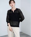 Idnes  メッシュニットポロシャツ レディース商品サムネイル-16