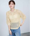 Idnes  メッシュニットポロシャツ レディース商品サムネイル-21