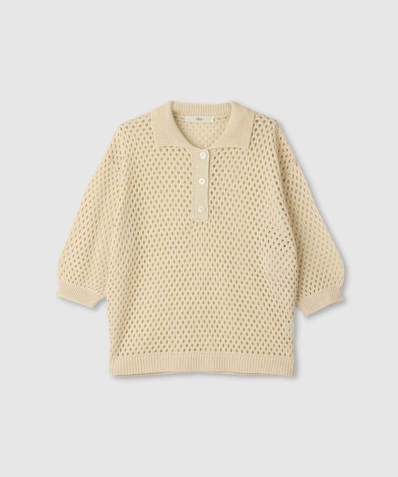 Idnes  メッシュニットポロシャツ レディース商品画像-28