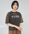 Idnes シアーロゴハーフスリーブニット レディース商品サムネイル-3