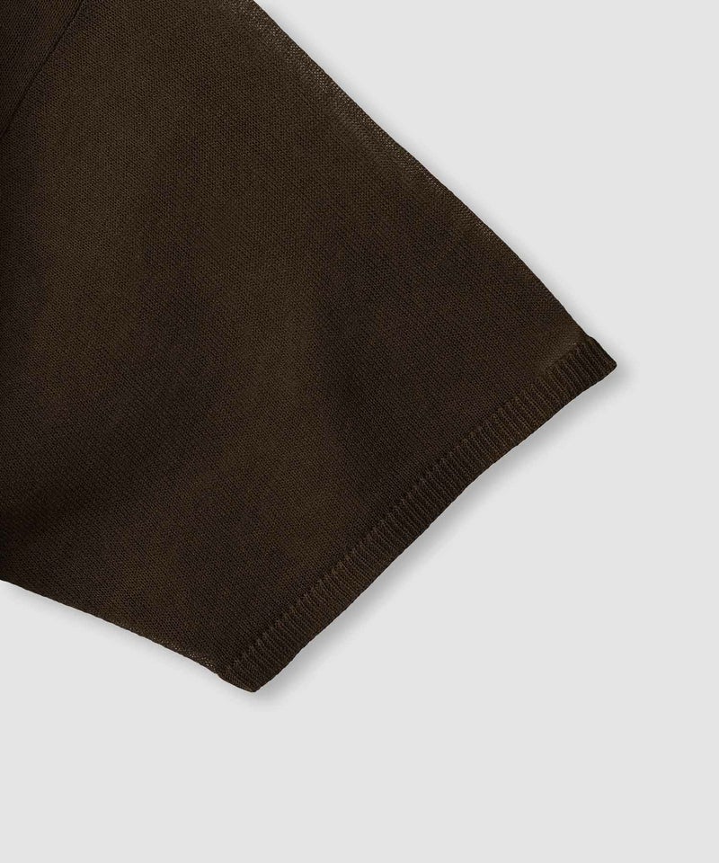 Idnes シアーロゴハーフスリーブニット レディース商品画像-7