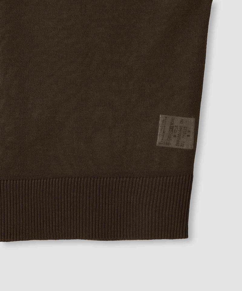 [期間限定knit]Idnes  シアーロゴハーフスリーブニット レディース商品画像-8