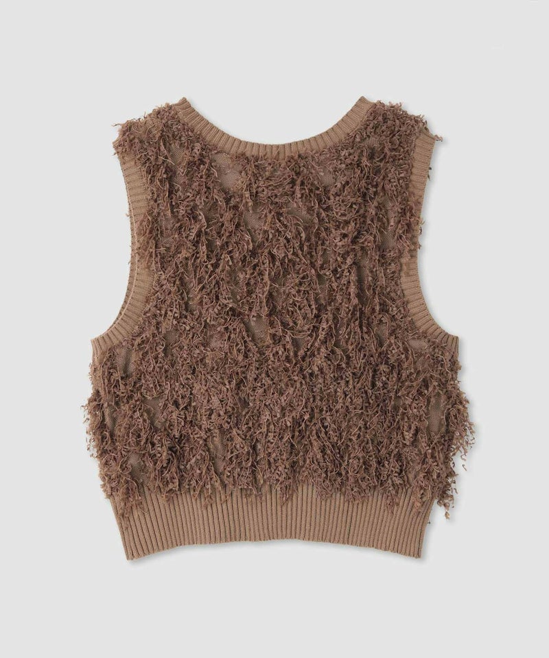 [期間限定knit]Idnes  リボンヤーンニットジレ レディース商品画像-23