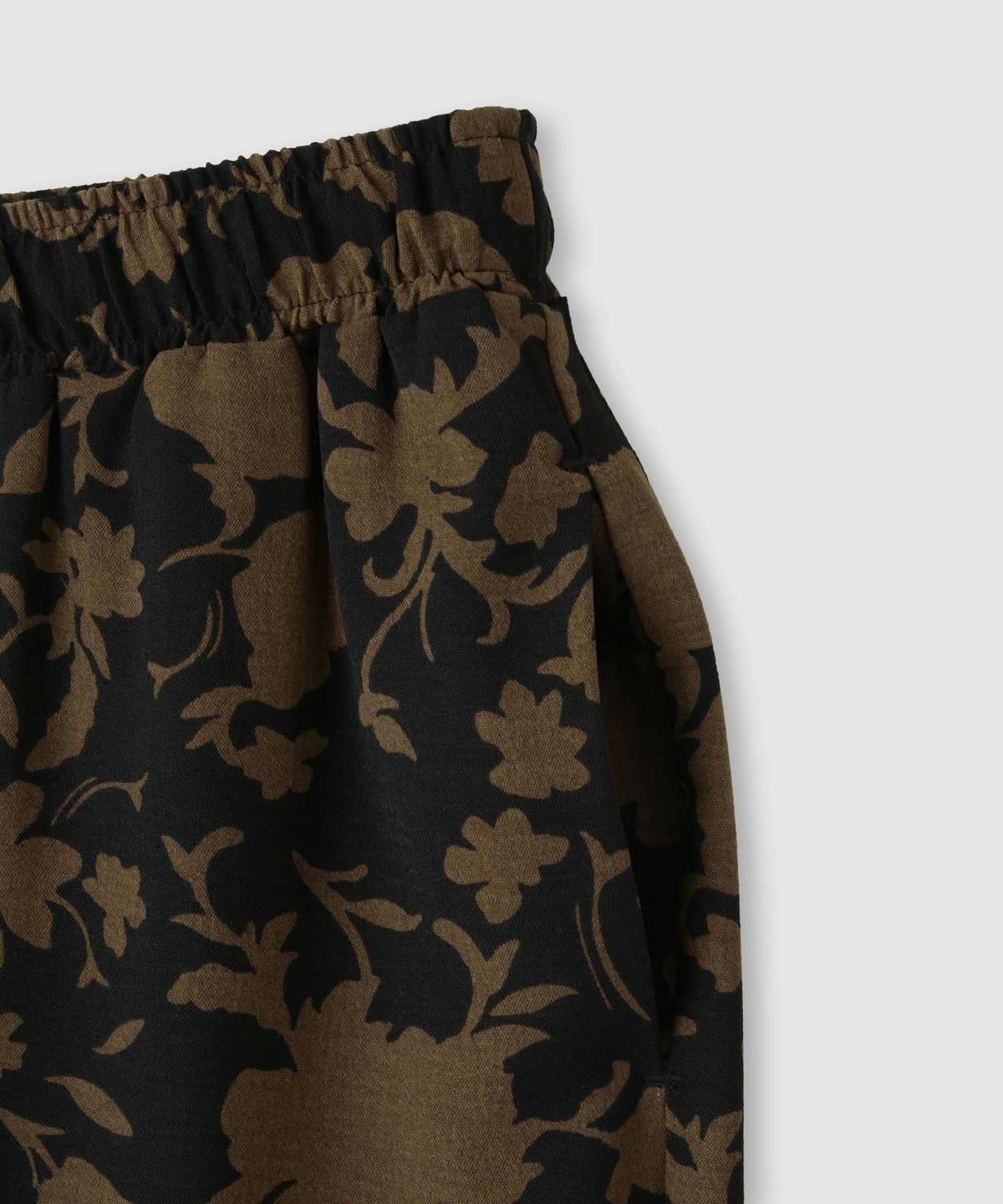 Idnes ボタニカルプリントイージーパンツ レディース