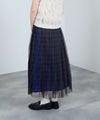Idnes チェック柄チュールスカート レディース商品サムネイル-4