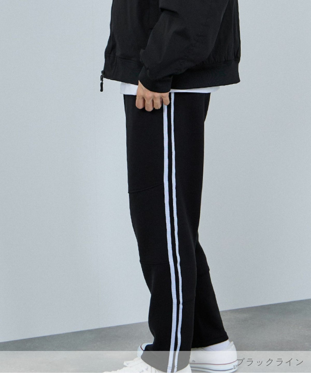 [ボトムス20%OFF]NAVY ポンチ素材 ジョガーパンツ メンズ