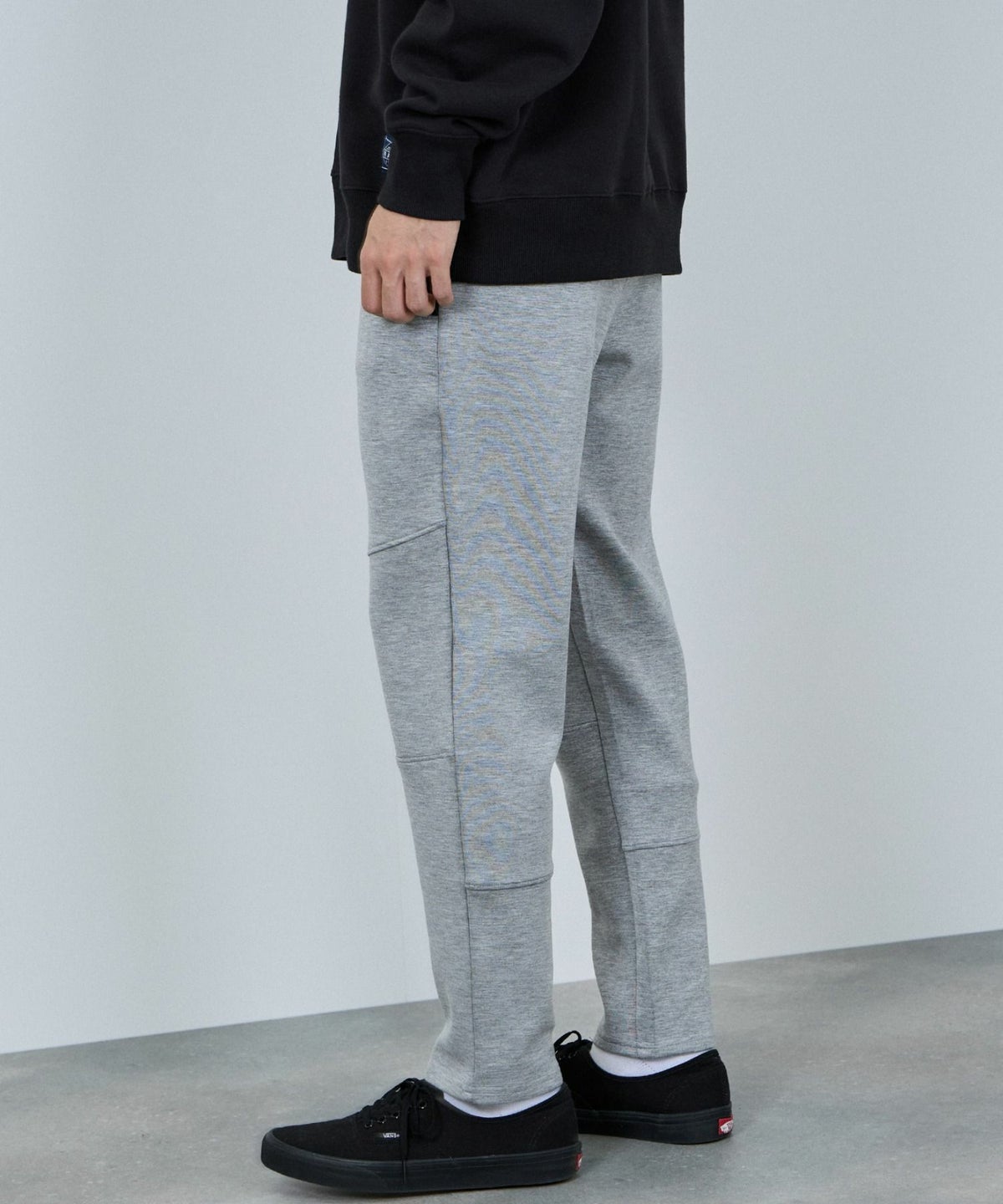 [ボトムス20%OFF]NAVY ポンチ素材 ジョガーパンツ メンズ