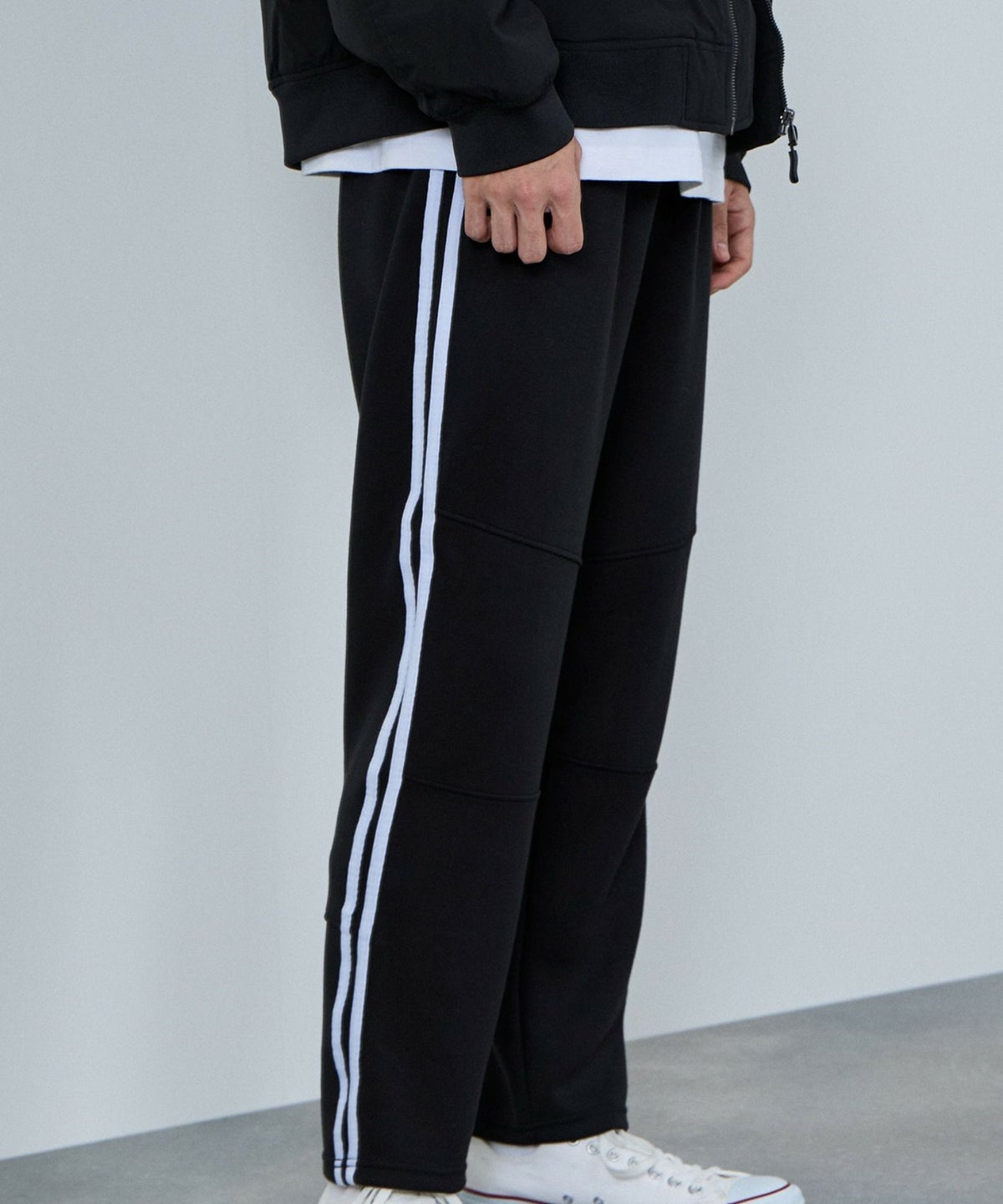 [ボトムス20%OFF]NAVY ポンチ素材 ジョガーパンツ メンズ