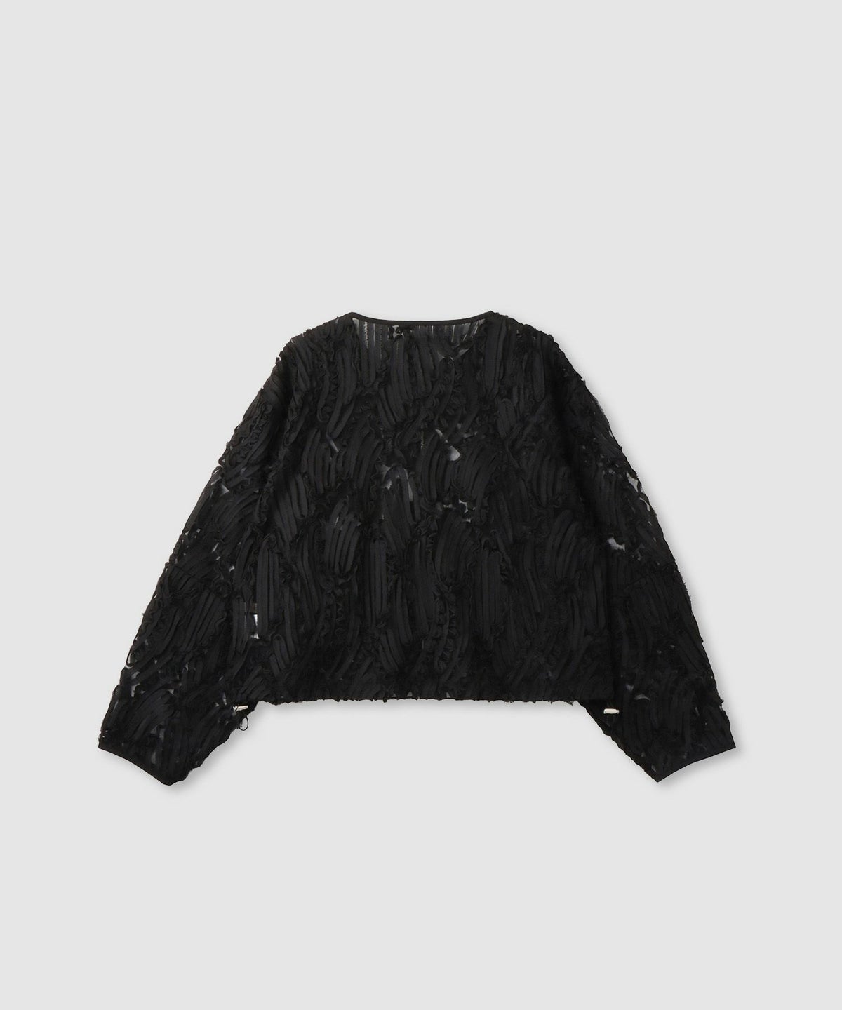 Idnes チュール刺繍ブルゾン レディース