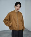 milli de l'air ポンチ素材 スエードライクブルゾン レディース商品サムネイル-6