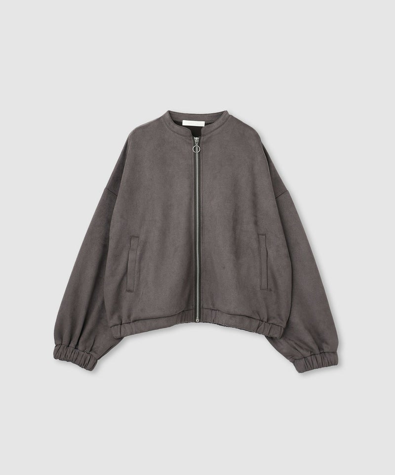 [値下げ]milli de l'air  ポンチ素材 スエードライクブルゾン レディース商品画像-16