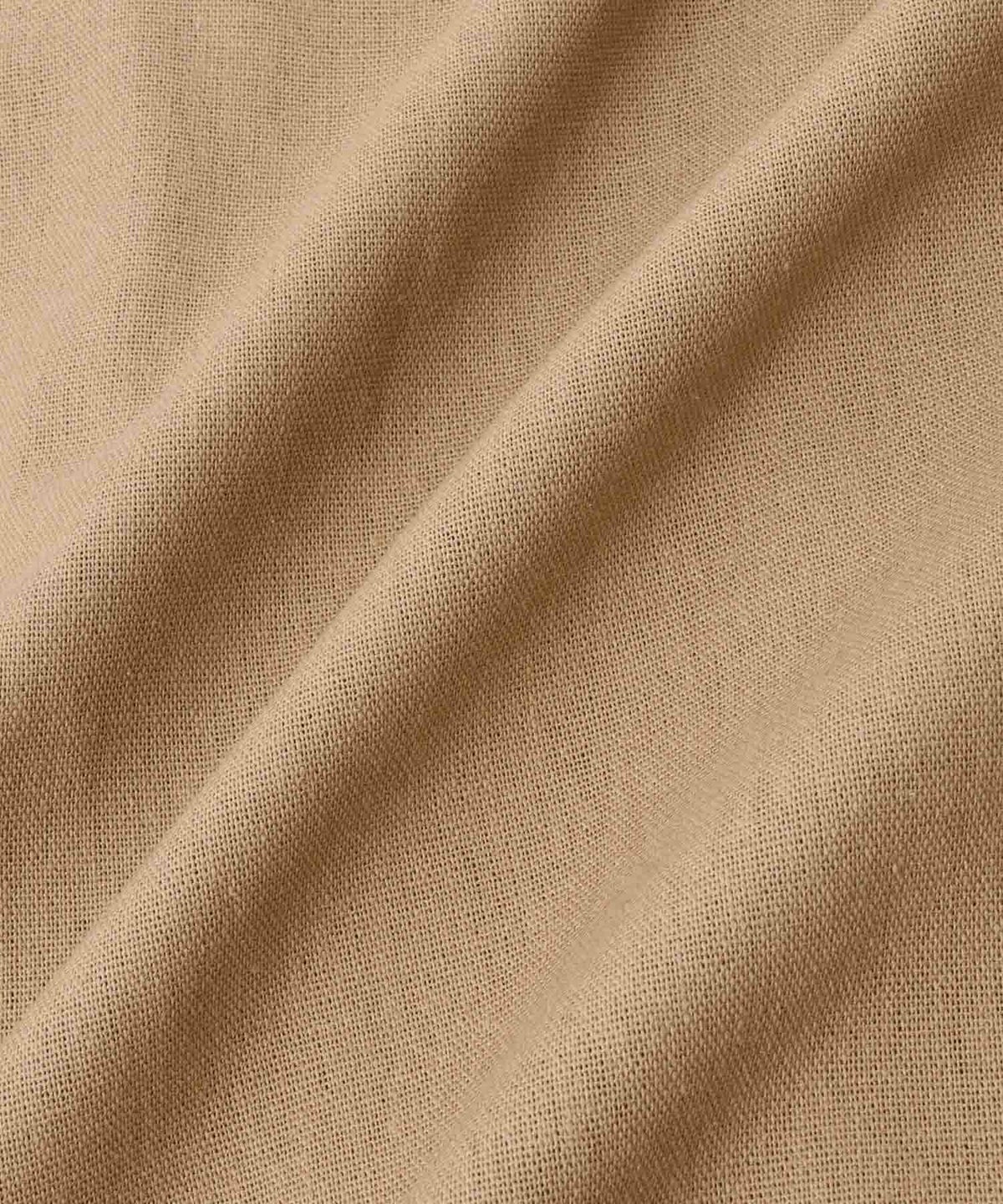  Idnes レーヨン麻混ハーフスリーブジャケット レディース