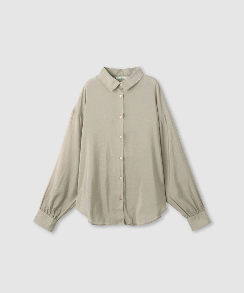 Idnes シアーレギュラーカラーシャツ レディース商品画像-1