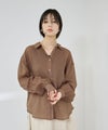 Idnes  シアーレギュラーカラーシャツ レディース商品サムネイル-1