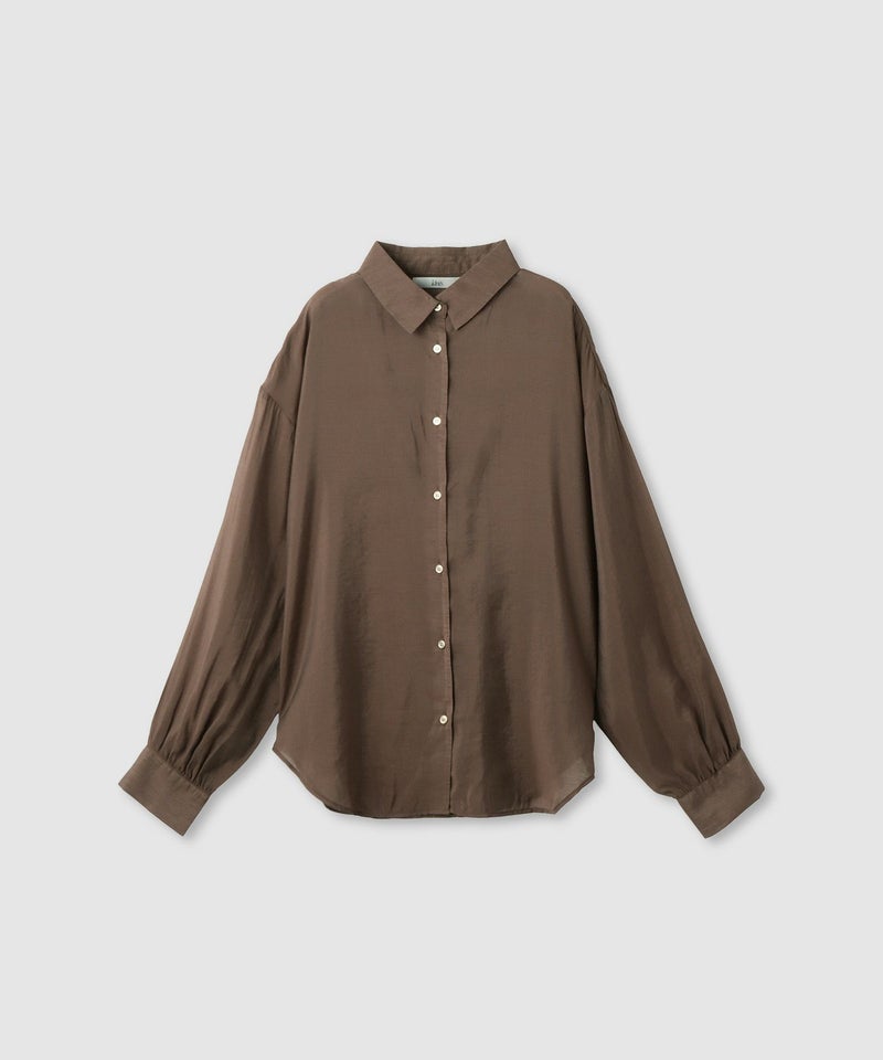 Idnes  シアーレギュラーカラーシャツ レディース商品画像-2