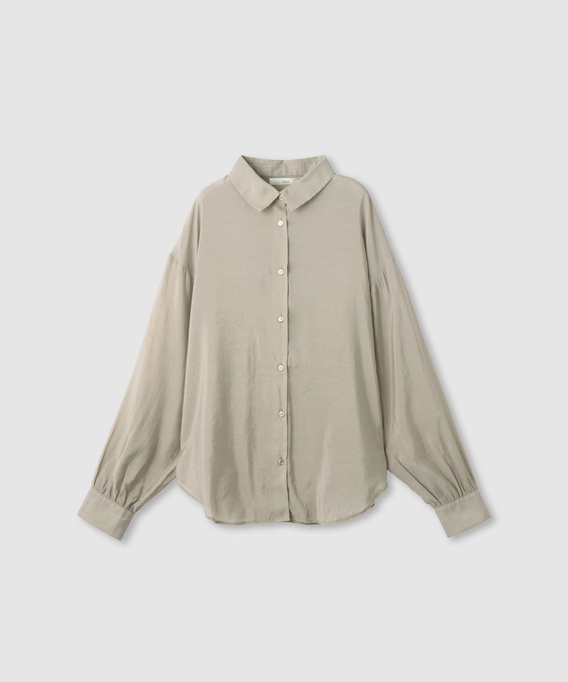 Idnes シアーレギュラーカラーシャツ レディース商品画像-3