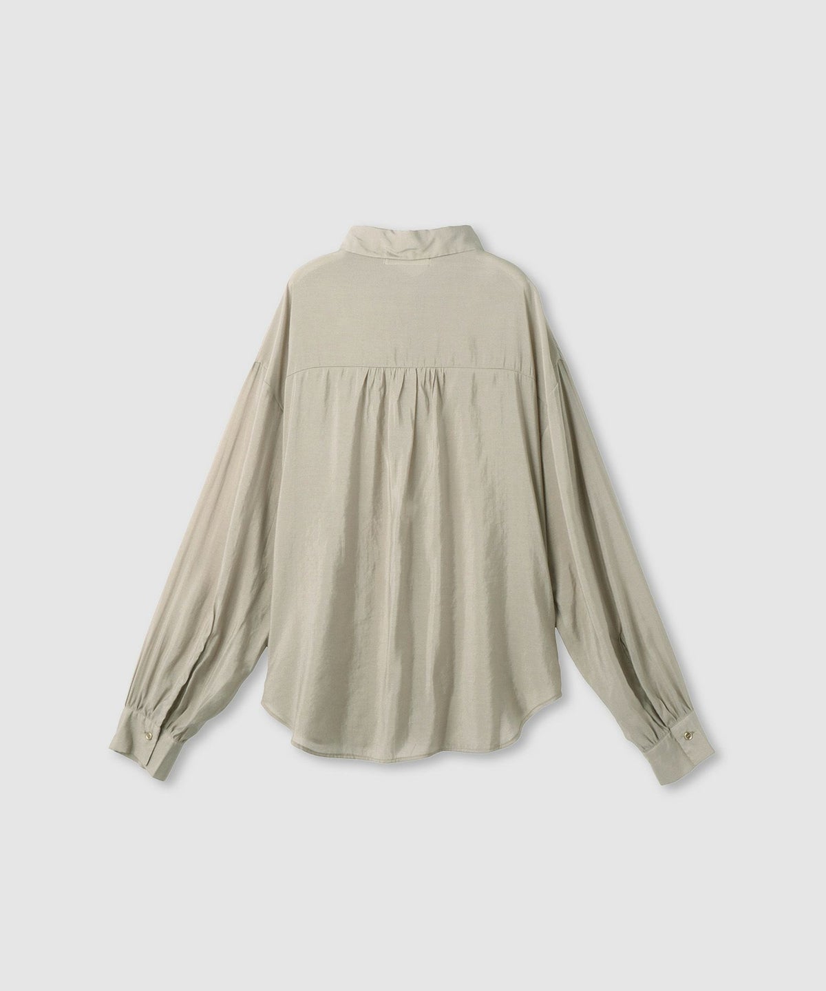 Idnes シアーレギュラーカラーシャツ レディース