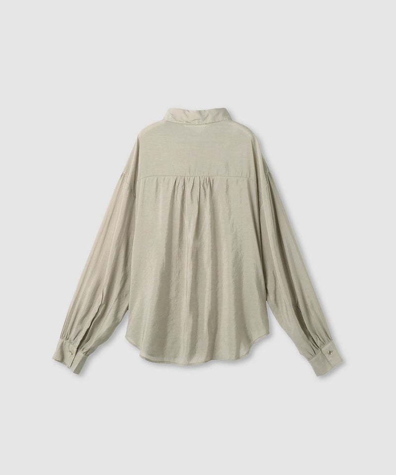 Idnes  シアーレギュラーカラーシャツ レディース商品画像-4