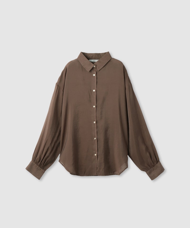 Idnes シアーレギュラーカラーシャツ レディース商品画像-10