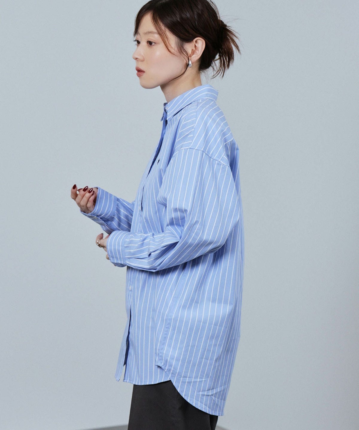 POLO BCS ワンポイント刺繍オーバーシャツ レディース