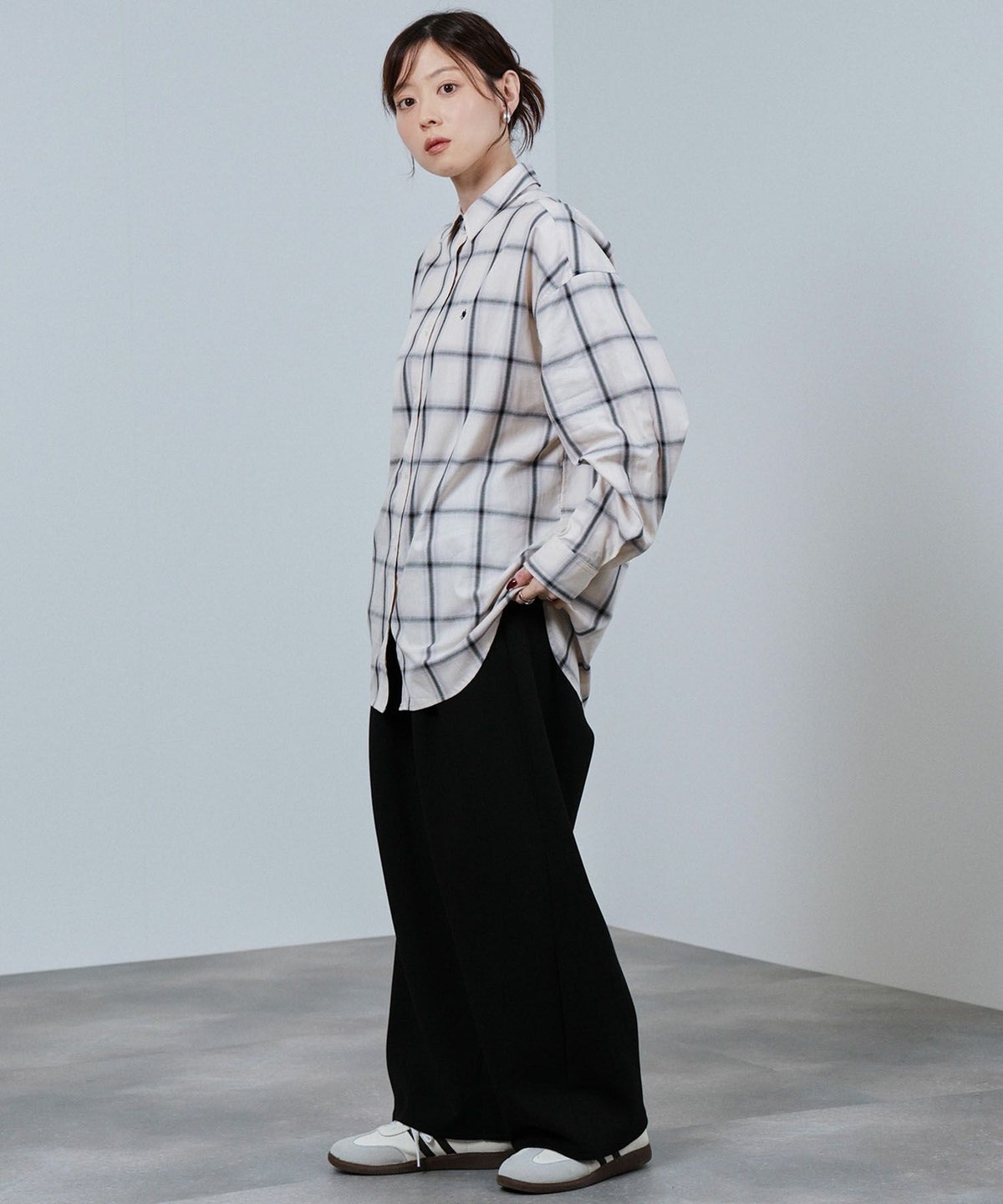 POLO BCS ワンポイント刺繍オーバーシャツ レディース