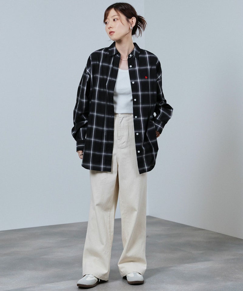 POLO BCS ワンポイント刺繍オーバーシャツ レディース商品画像-15