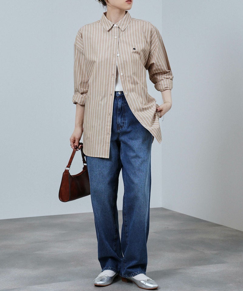 POLO BCS ワンポイント刺繍オーバーシャツ レディース商品画像-18