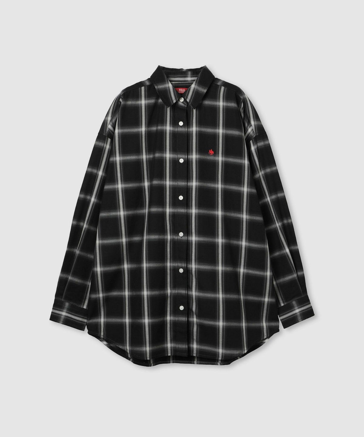 POLO BCS ワンポイント刺繍オーバーシャツ レディース