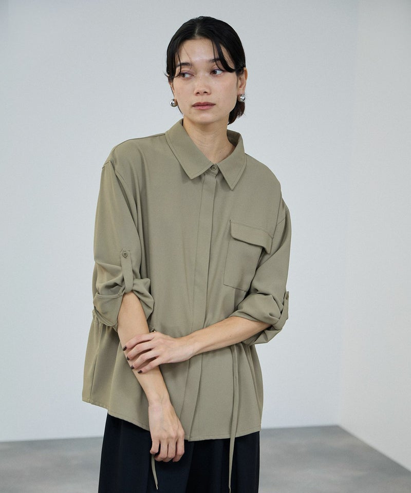 milli de l'air  ジョーゼットブラウジングシャツ レディース商品画像-9