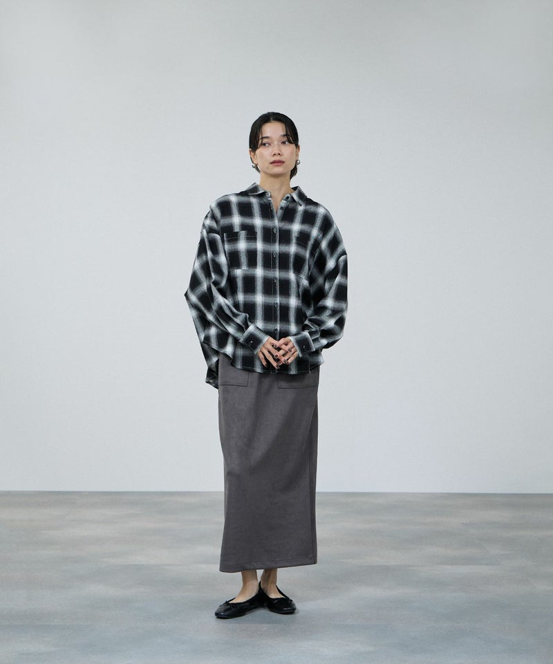 milli de l'air オンブレーチェックシャツ レディース商品画像-10