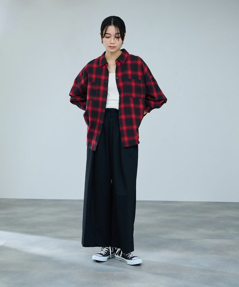 milli de l'air オンブレーチェックシャツ レディース商品画像-13